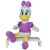 Daisy Duck Plüssjáték, 40 cm, fehér felületen ülve, puha, kiváló minőségű plüssből, hímzett részletekkel, álló 40 cm, ülő 31 cm, 0 éves kortól