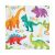 Dinosaur Party Serviette mit Cartoon-Dinosauriern, 33x33 cm