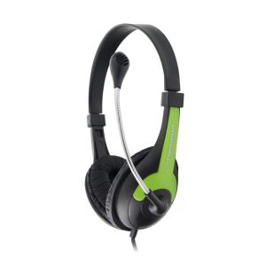 Esperanza Rooster Kopfhörer mit Mikrofon schwarz/grün 139030699 - Peripheriegeräte