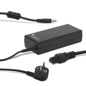 Univerzális laptop/notebook töltő adapter tápkábellel - Fekete