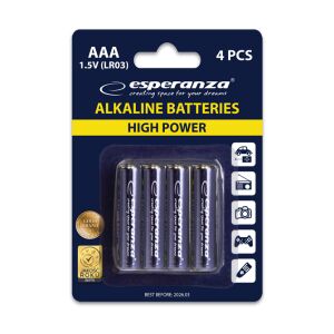 Elemkészlet (4 db) - Esperanza EZB102 - 1,5V; AAA (LR03) 139050147 - Elem & akkumulátor