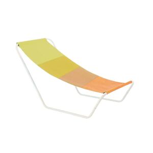 GardenLine skladacie záhradné lehátko - 98 x 50 cm - lté pruhy 129264960