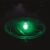 Bestway Solar Floating Pool Light glowing green in the dark