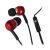 Esperanza EH192R rote In-Ear-Kopfhörer mit Mikrofon und Lautstärkeregler