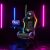 Herná stolička Gamer Stuhl RGB LED v hernom prostredí s RGB osvetlením