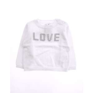 IDEXE Love feliratos fehér pulóver - 68 41651794 Gyerek pulóverek, kardigánok