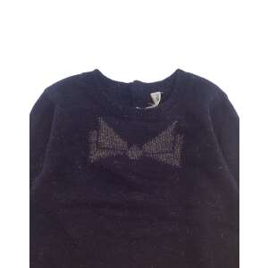 IDEXE kislány masnimintás sötétkék vékony pulóver 41651851 Gyerek pulóver, kardigán