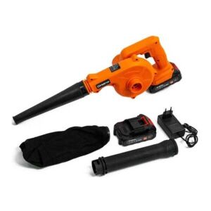 Bezdrôtová fúkacia píla Haina, 2 batérie, nabíjačka, dýza, prachový vak, sada fúkacej píly - Záhradné vysávače a fúkače lístia