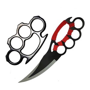 Zestaw noży myśliwskich i bokserskich IdeallStore® Cobra Red, 25 cm, w komplecie z pochwą - Nóż myśliwski i survivalowy