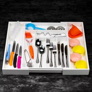 Fehér bambusz edényleválasztó 52x43x5 Kinghoff KH1748