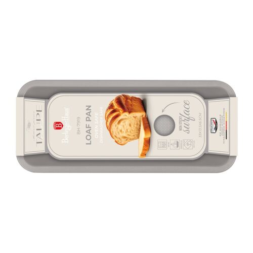 Forma na chlieb Berlinger Haus Taupe Collection, nepriľnavá, sivá, 30,5x16x7 cm