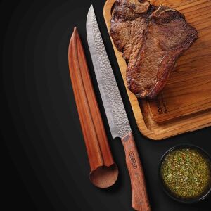 Nárezový nôž s čepeľou 25 cm s koženým puzdrom Nomade Tramontina 22868010 129279156 - Kuchynské pomôcky