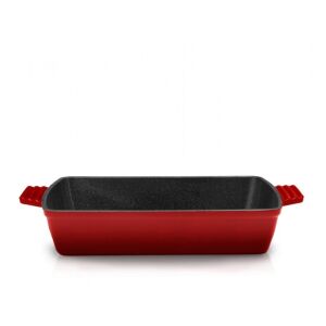 Zománcozott öntöttvas tálca, 33x23x7 cm, piros vonal, főzés: Heinner HR-KN-TV33 129279170 - Heinner