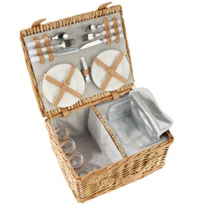 Piknikový kôš Föhr pre 4 osoby, s chladiacim priestorom a príslušenstvom 130295081 - Piknikové koše