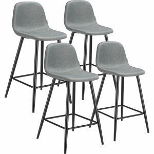 Krzesło barowe Willow z oparciem, tapicerowane 130295116 - Meble