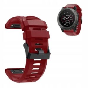 Bordó szilikon óraszíj Garmin Fenix 3/3HR/5X/6X/7X okosórákhoz - Okosóra szíj
