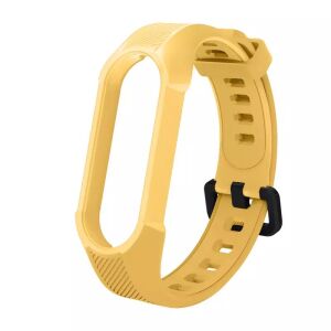 Sárga szilikon csere szíj Xiaomi Mi Band 7/6/5 és Amazfit Band 5 okoskarkötőhöz - Okosóra szíj