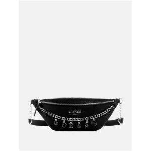 GUESS Amarantha fekete övtáska lánccal - Guess
