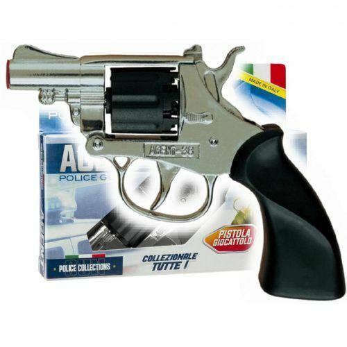 Agent 44 Ezüst Játék Revolver, Rendőrségi Gyűjtemény, Olaszországban Készült - Játék