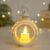 Decoratiune Craciun tip Felinare cu baterii, 13.5 x 9 cm,Lumanare cu lumina alb cald fara geam,baterii incluse,Alb 129314258
