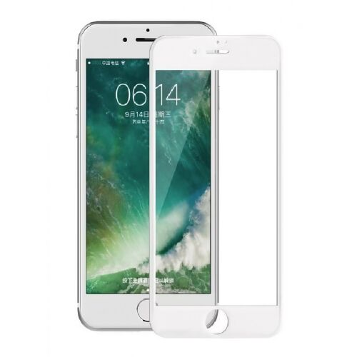 Biztonsági üvegfólia, Flippy, kompatibilis az Apple iPhone SE 2022-tel, Full Glue, fehér szegélyekkel 129334199 - Flippy