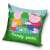 Peppa Pig Family Picnic Pillowcase, 40x40 cm, Velour