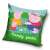 Peppa Pig Family Picnic Pillowcase, 40x40 cm, Velour