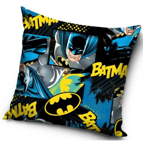Batman képregényes velúr díszpárnahuzat 40x40 cm - Carbotex