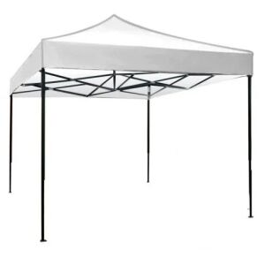 Faltbares Eventzelt, Metallgestell für Hof und Garten, 2x2m, weiß, Flippy 135208604 - Flippy