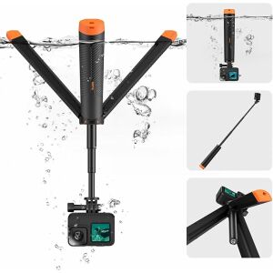 TELESIN 4-în-1 Selfie Stick plutitor și trepied cu cameră de acțiune GoPro Hero sub apă - Accesorii pentru camere de acțiune