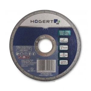 Vágótárcsa, Hogert, fémhez, acélhoz és sárgarézhez 125x22.23 136052365 - Hogert