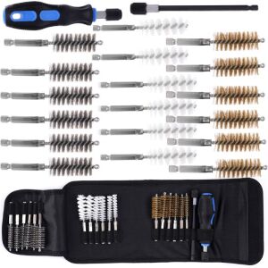 Комплект от 21 четки за почистване на инжектори и свещи за запалване TAGRED, всички четки, отвертка и удължителен бит - Набор от инструменти