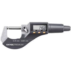 Extol mikrométer digitális külső 0-25 mm / 0,001 mm 136063933 - Tolómérő