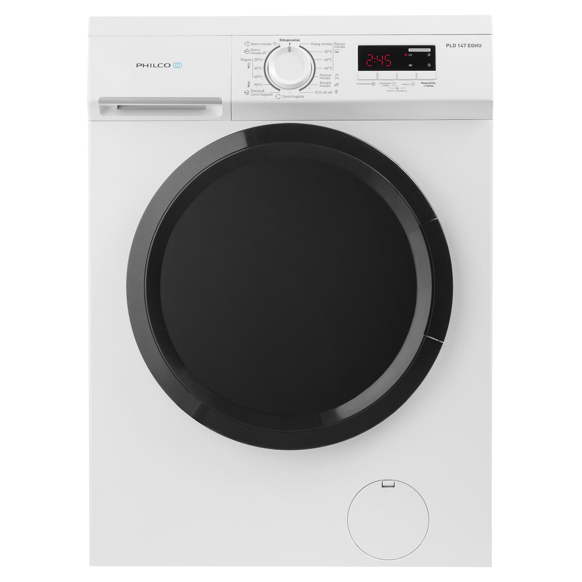 Philco PLD 147 EGHU Elöltöltős mosógép, 7 kg, 1400 ford./perc, 15...