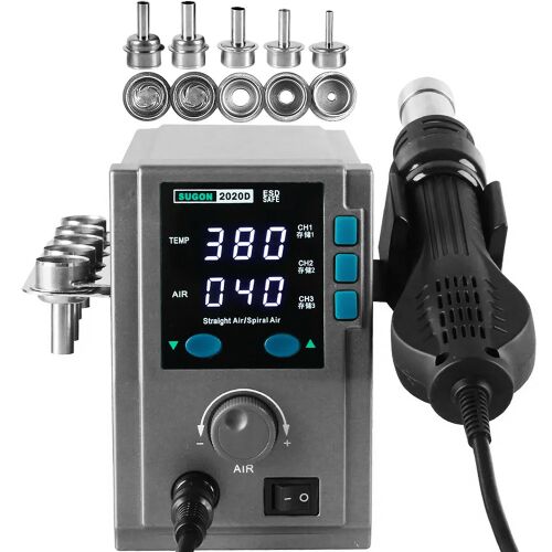 Digitálna stanica na horúci vzduch SUGON 2020D s 5 dýzami