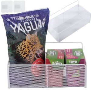 Weißer hängender Metallkorb - Küchenaufbewahrungsregal 129404592 - Papierhandtuchspender