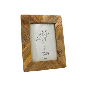 Bilderrahmen aus Mangoholz, 13x18 cm – rustikales Modell mit natürlicher Textur