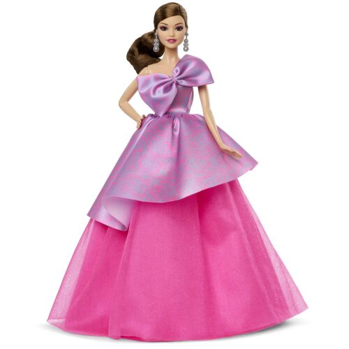 BARBIE SZÜLETÉSNAPI KÍVÁNSÁG PÁRNA KÉK RUHÁBAN