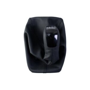 Gałka zmiany biegów Mercedes-Benz E-Class W211 Avantgarde 5-biegowa manualna, czarny skórzany, widok z góry - Pojazd i części