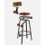 Set mit 2 Küchen-/Barhockern, Artool, Spanplatte und Stahl, rustikal braun, schwarz, 54x99 cm 129422580