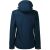 Altisport női softshell kabát hátsó nézete, sötétkék, M méret