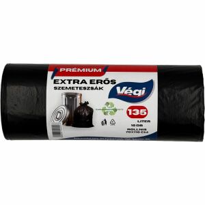 Standard szemeteszsák extra erős 135 literes fekete 10db/csg 70x110cm 25 micron