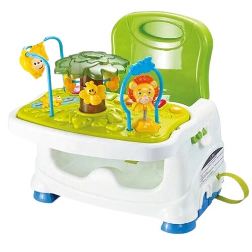 Pepita 3in1 hordozható Etető- és játszószék - fehér-zöld