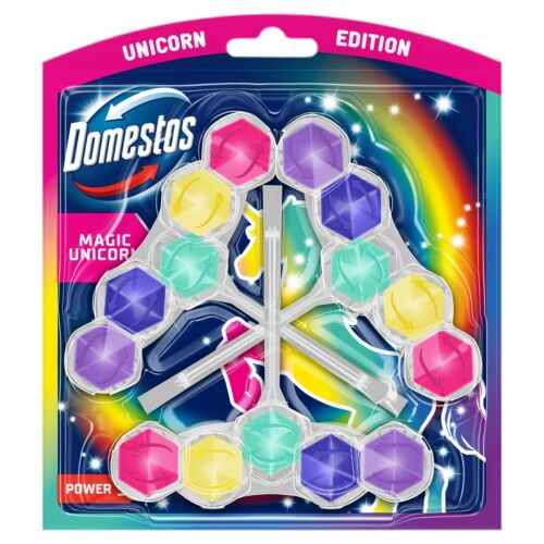 Domestos Power5 WC illatosító rúd Magic Unicorn 3x50g