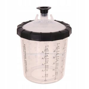 Set de pahare de unică folosință pentru amestecarea vopselei cu capac și filtru (11 bucăți) - Sistem "PPS" pentru amestecarea lacului (650 ml) 129495633 - Sisteme de vopsit