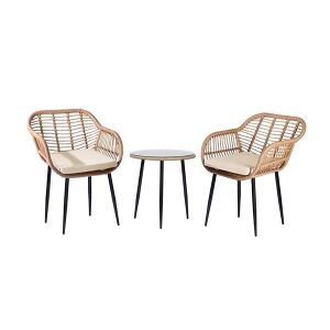 Set de grădină Napoli 2+1 - Bej 139730145 - Seturi mobila gradina