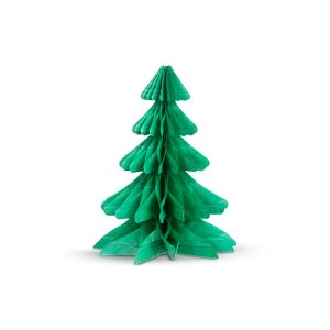 Vianoná dekorácia - 3D, papierová - lampión vo forme stromeka 129501709