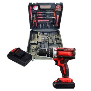 SIKS Akkus Fúrókészlet 34 Tartozékkal, 2 Akkumulátorral és Hordtáskával - SIKS