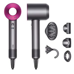 SIKS professzionális hajszárító ionizációs technológiával, a hajszárító és 5 tartozéka látható - SIKS