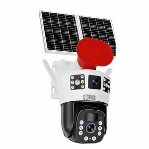 SIKS Dupla Lencsés Napelemes Biztonsági Kamera 360°-os Nézettel - SIKS